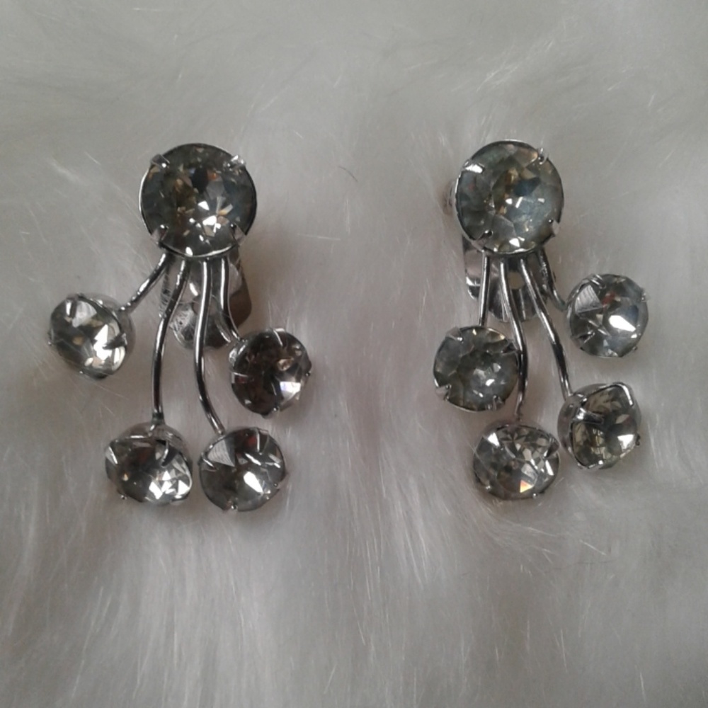 Antique Rhinestone Earrings